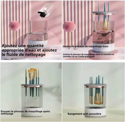 Nettoyeur Électrique de Pinceaux de Maquillage – Luxe & Efficacité